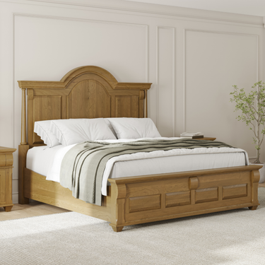Bartlett's Island King Arched Panel Bed