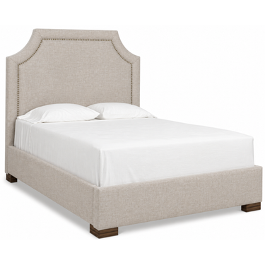 King Concave Upholstered Bed