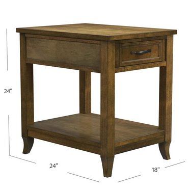 Salem Rectangular End Table