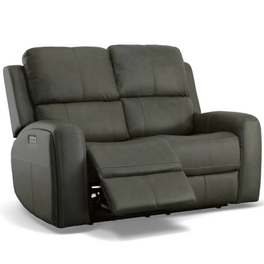 Linden Power Reclining Loveseat With Adjustable Headrest And Lumbar Support
