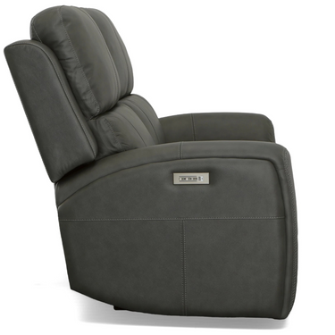 Linden Power Reclining Loveseat With Adjustable Headrest And Lumbar Support