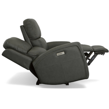 Linden Power Reclining Loveseat With Adjustable Headrest And Lumbar Support