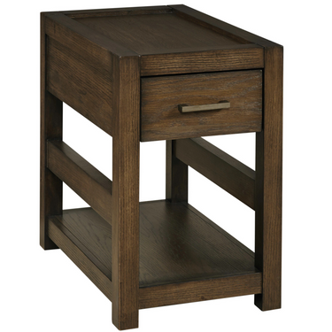 Nyles Rectangular Drawer Chairside Table