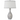 GREY & WHITE GLASS TABLE LAMP