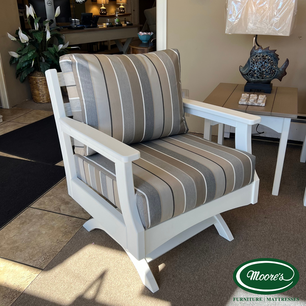 Fireside Outdoor Swivel Rocker with Cushions