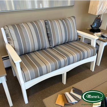 Outdoor Fireside Loveseat with Cushions