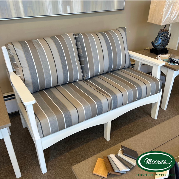 Outdoor Fireside Loveseat with Cushions