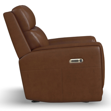 Alister Power Glider Recliner With Adjustable Headrest And Lumbar in Sedona