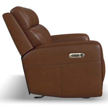 Alister Power Glider Reclining Sofa With Adjustable Headrest And Lumbar in Sedona