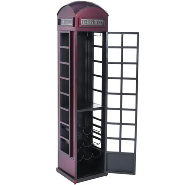 Vintage Telephone Booth Bar