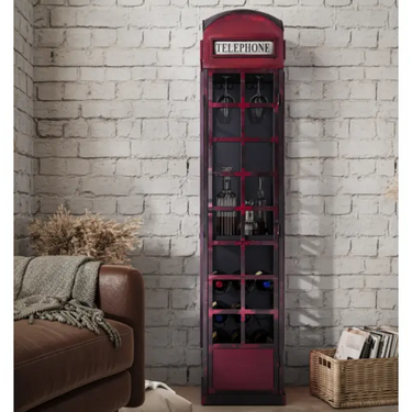 Vintage Telephone Booth Bar
