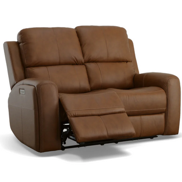 Linden Power Reclining Loveseat With Adjustable Headrest And Lumbar