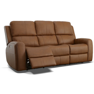 Linden Power Reclining Sofa With Adjustable Headrest And Lumbar