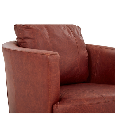 Tina Swivel Chair With Wood Base