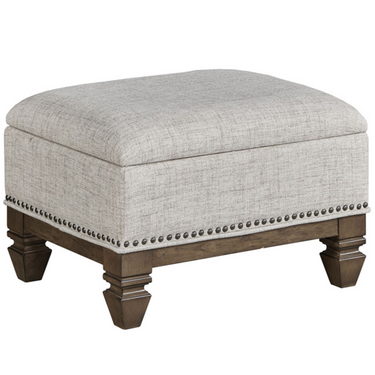 Maribelle Nesting Coffee Table with 2 Storage Ottomans