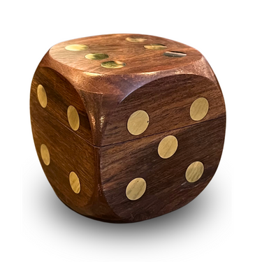 Wood Dice In Box Set