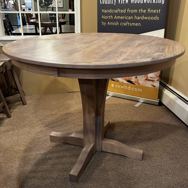 Single Pedestal Counter Height Table
