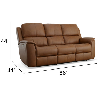 Henry Power Reclining Sofa With Adjustable Headrest And Lumbar