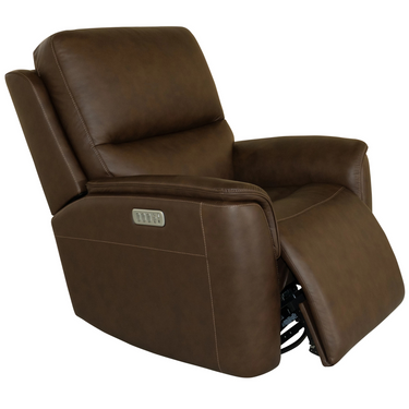 Henry Power Swivel Glider With Headrest, Lumbar, Massage And Heat