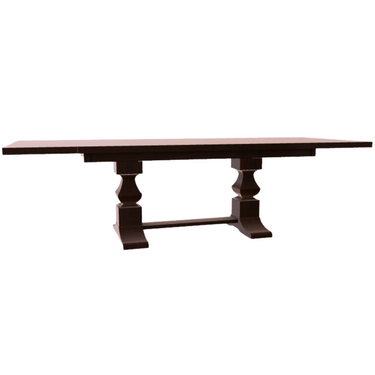 42" X 72" Plank Top Table w/ 2-18" Breadboard Leaves