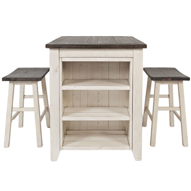 Madison County 3Pc Counter Height Dining Set