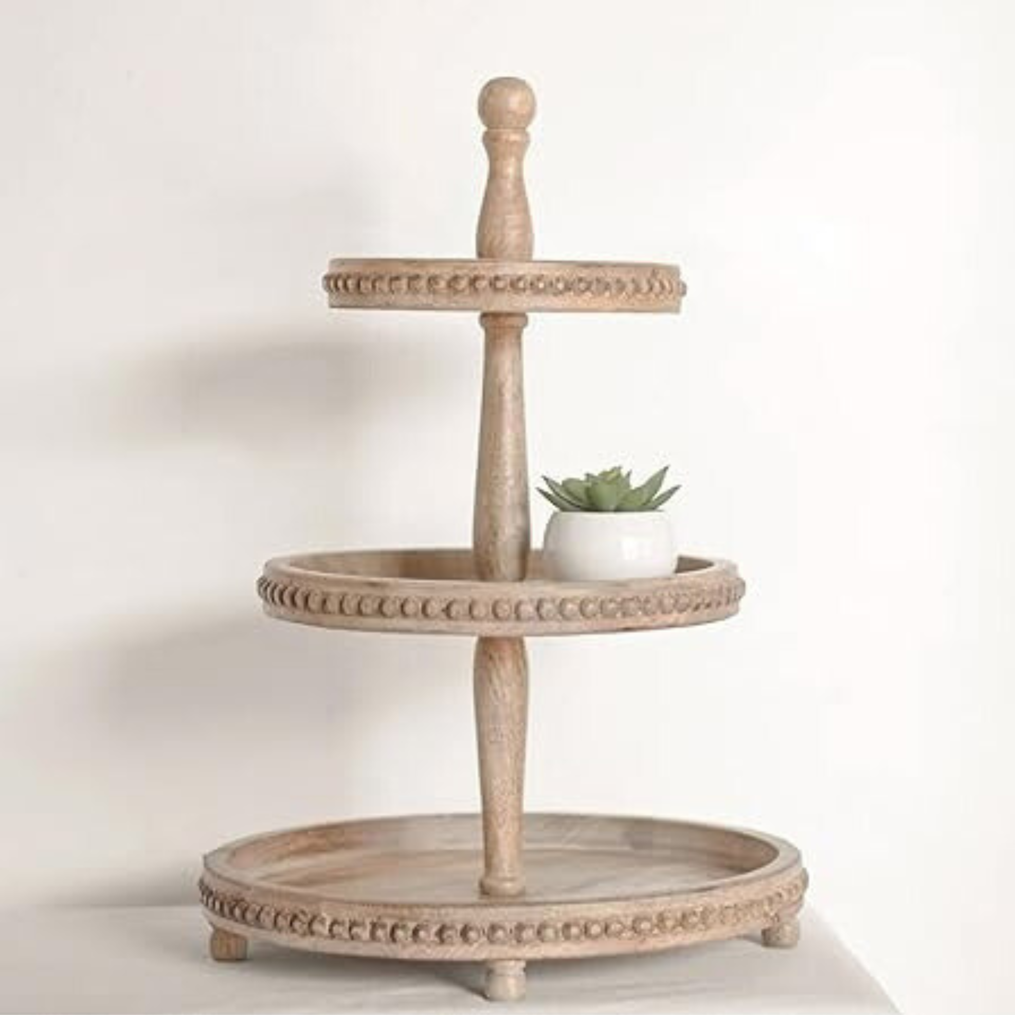 3 Tier Wood Riser – Moore's Furniture