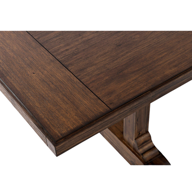 Bakersfield Dining Table In Medium Brown Finish