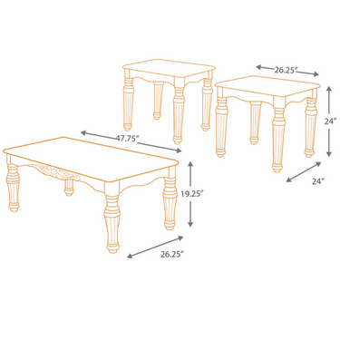 North Shore Occassional Tables - Set Of 3