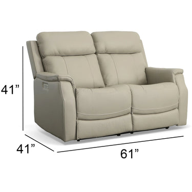 Easton Power Reclining Loveseat With Adjustable Headrests And Lumbar Support